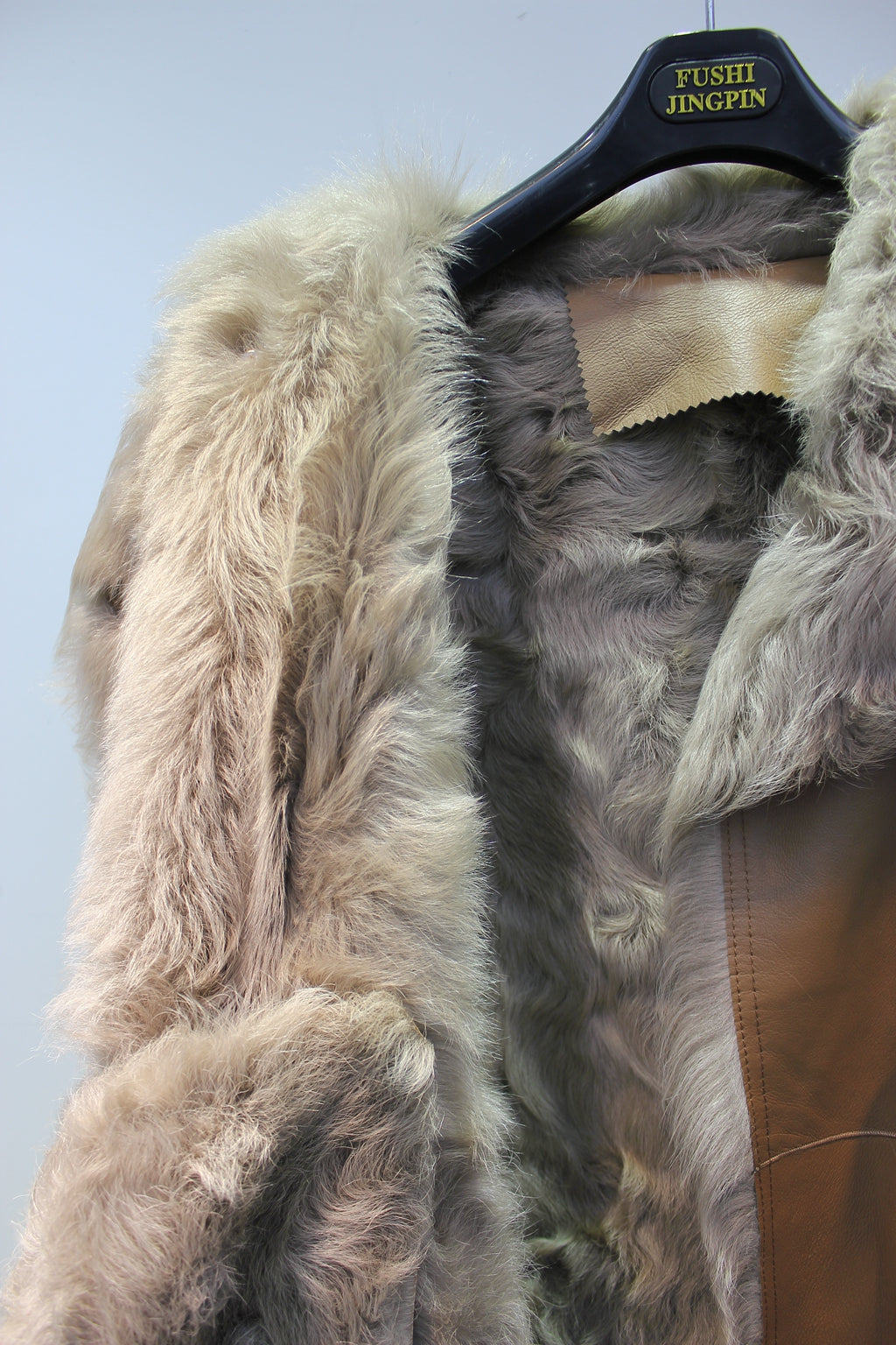 Soft small lake sheep fur all-in-one slimming short fur coat