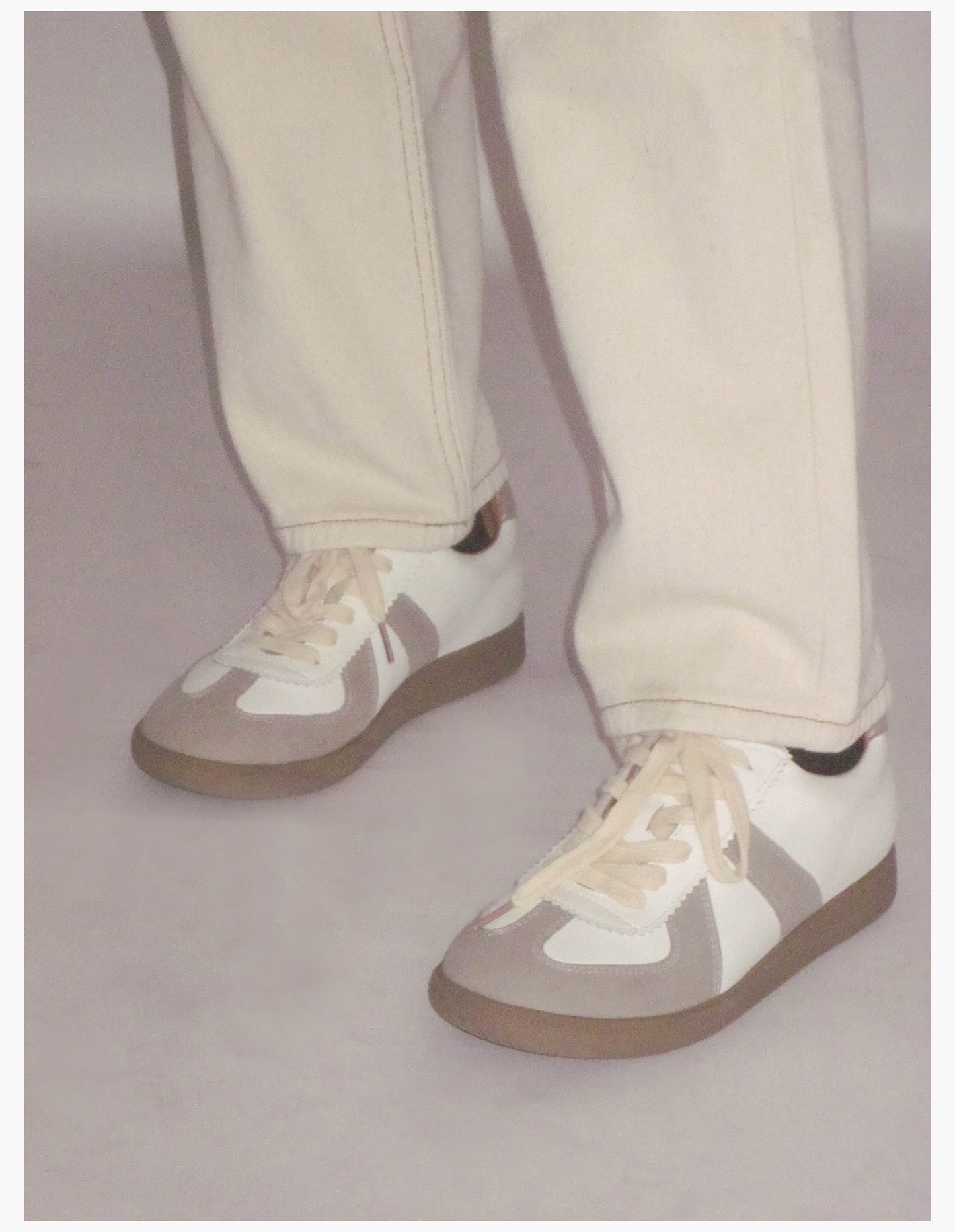 Cowhide multi-color stitching Dexun shoes