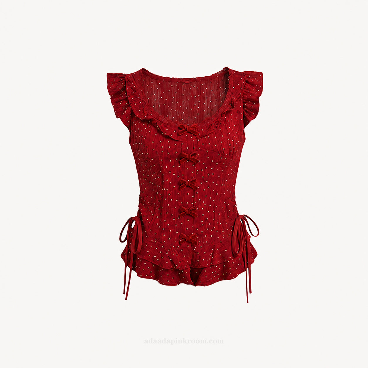 Ruffled Bow Top