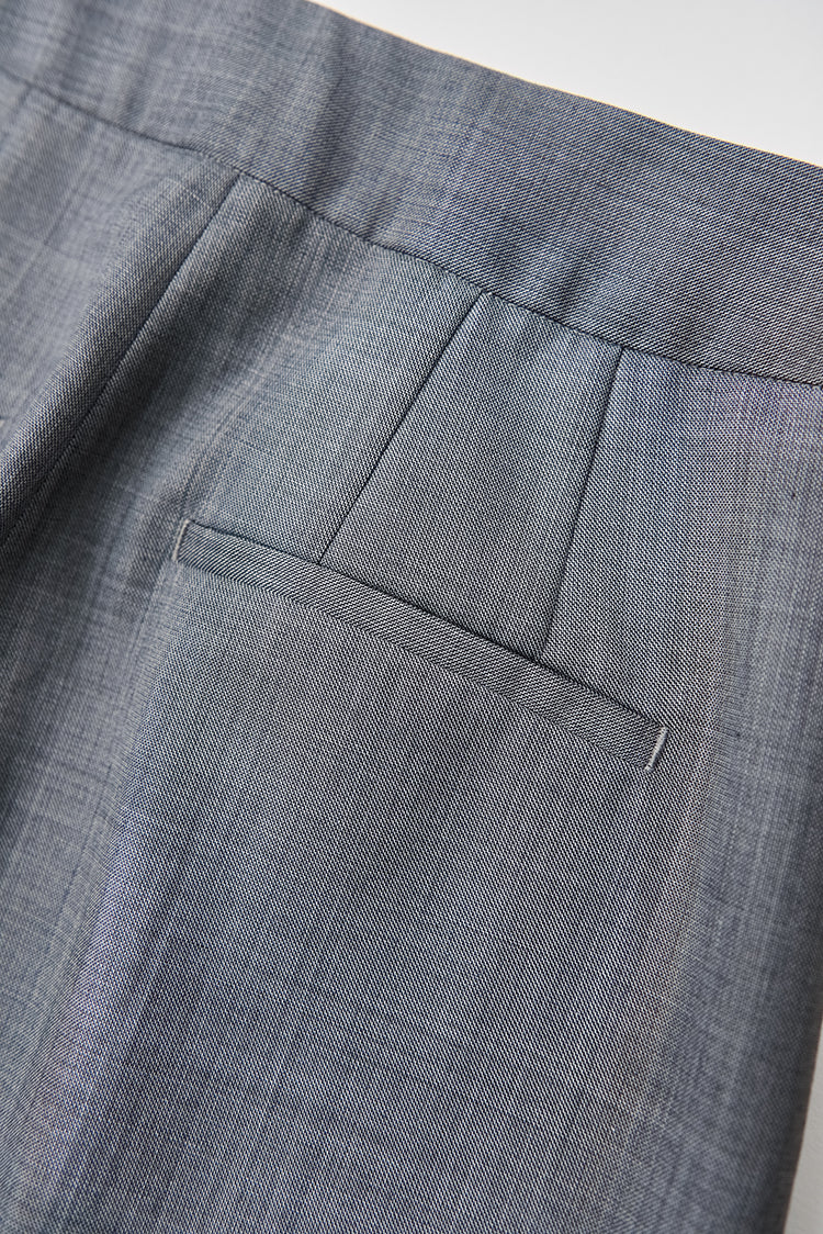 Australian wool blend Wang' brand wide-leg trousers
