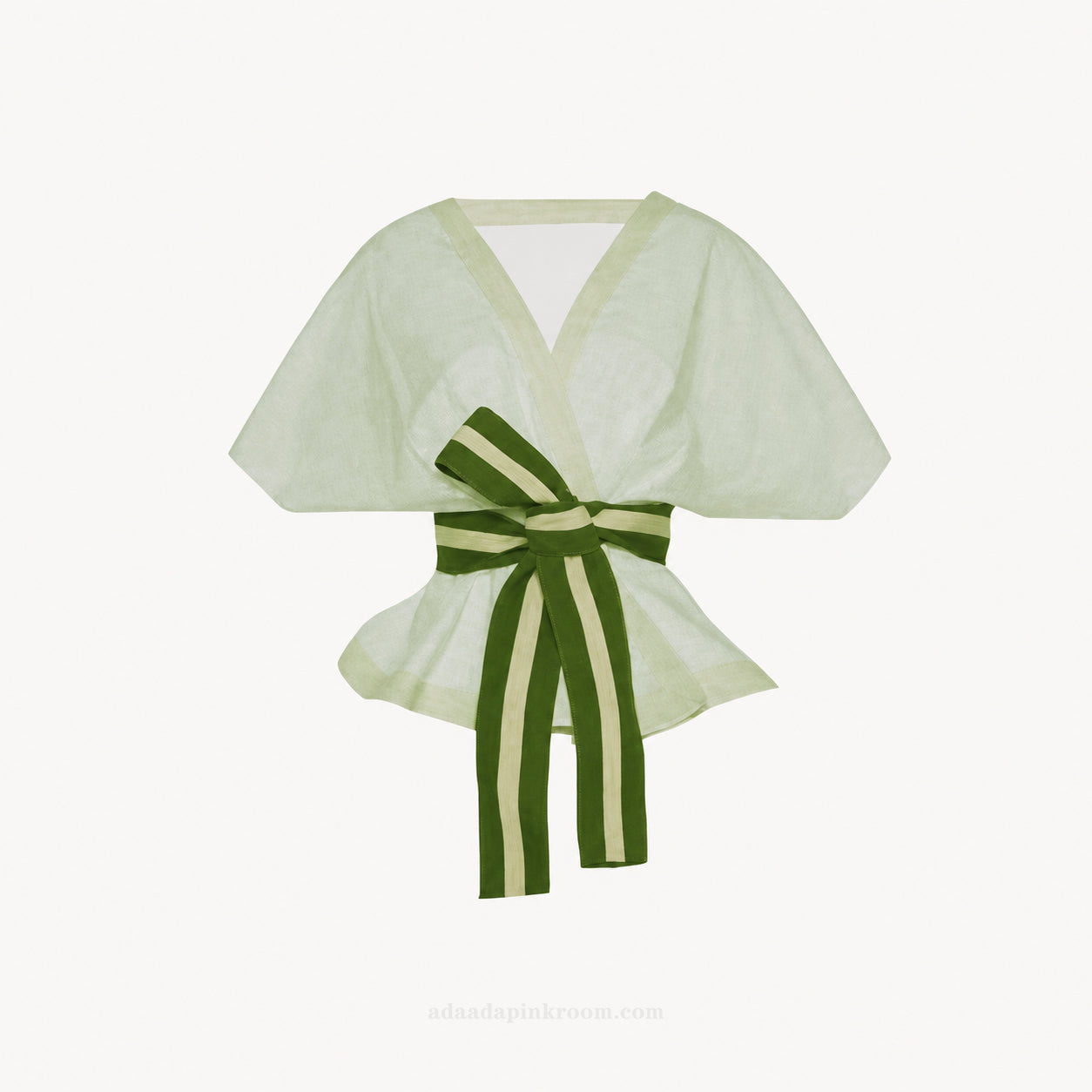 Sheer Tie-Waist Top