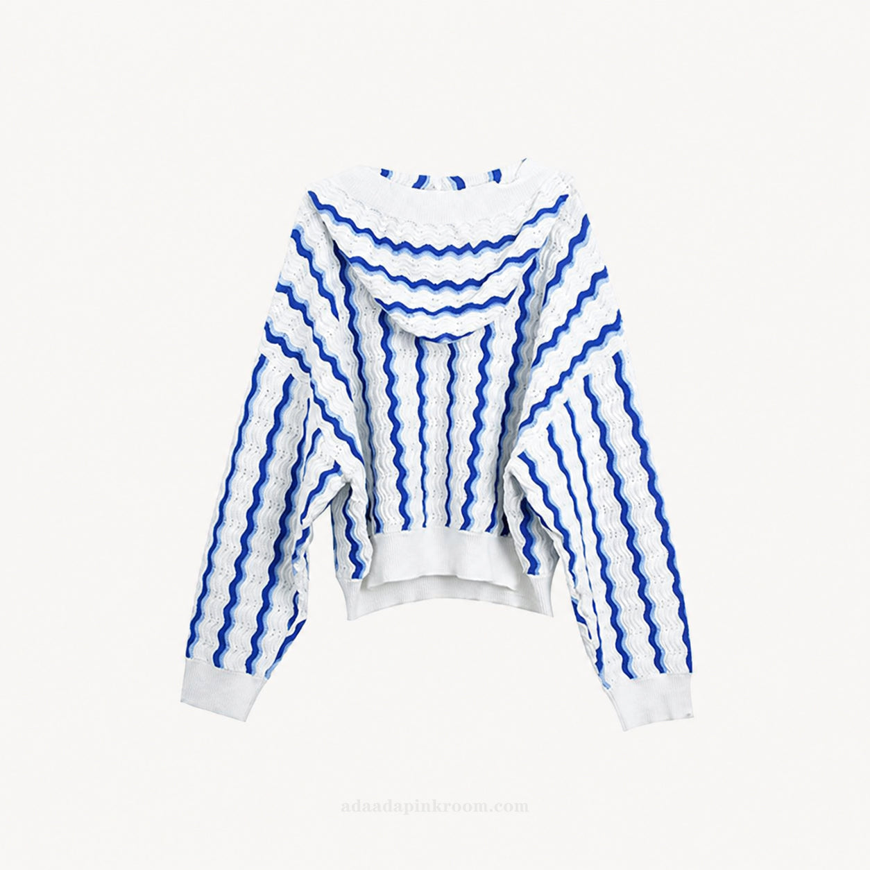 Blue Striped Knit Set