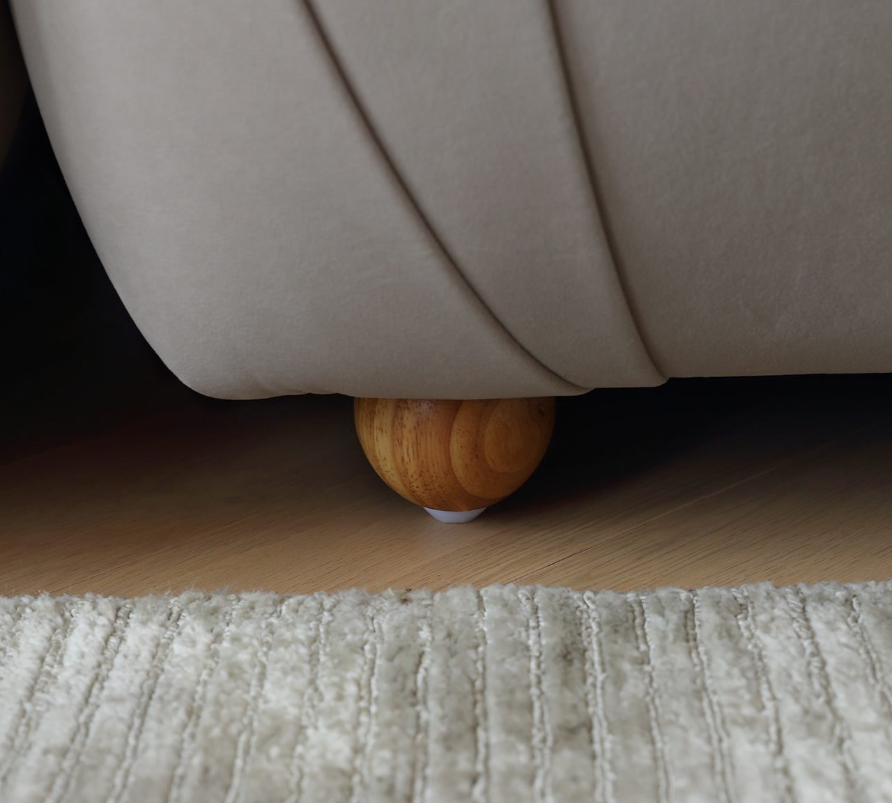 Cloud sofa ins style fabric cream frosted velvet simple retro modular sofa