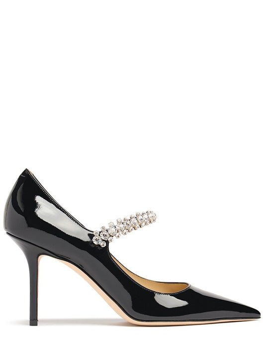 Sheepskin high heels
