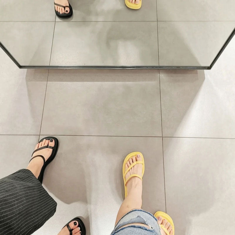 Fairy style platform flip-flops beach slippers