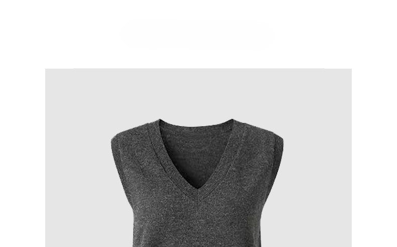 Grey knitted skirt two piece suit