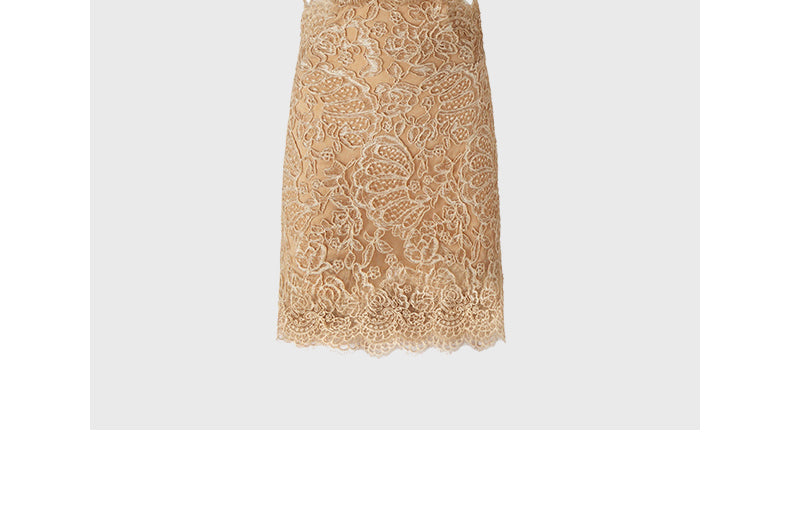Lace suspender dress