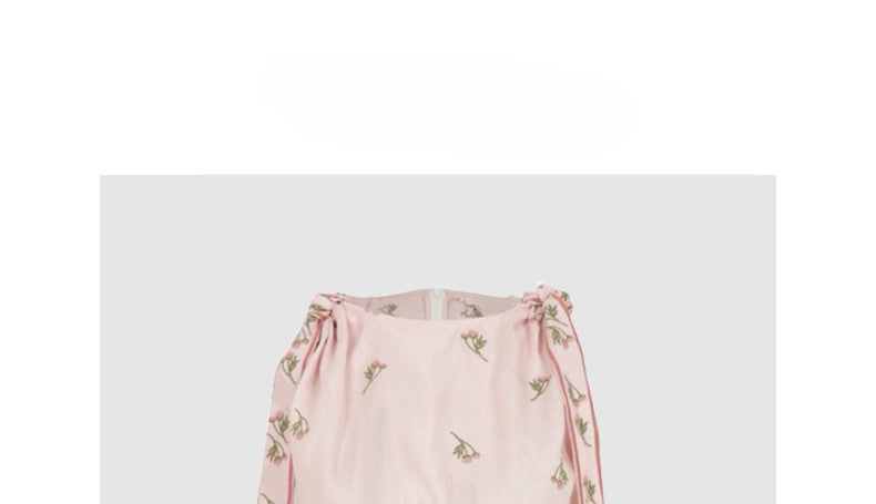 Floral suspender dress