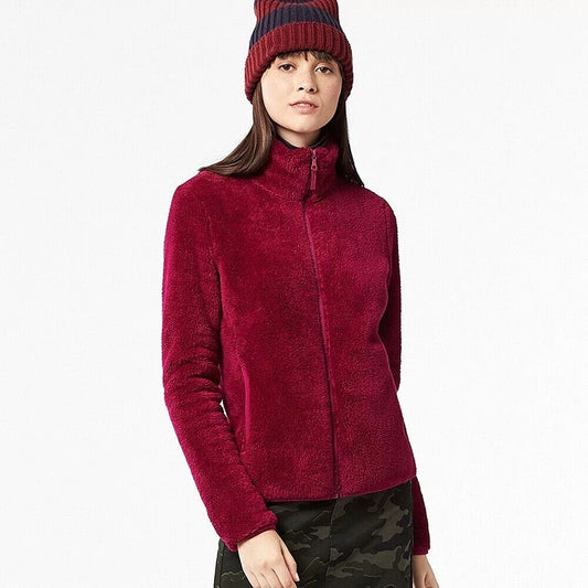 Long sleeve plush coat