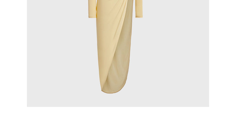 Yellow evening dress