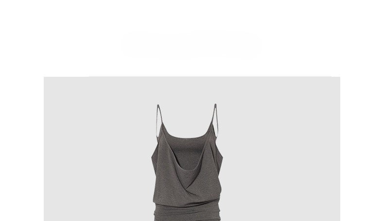 Sling dress with swing neckline