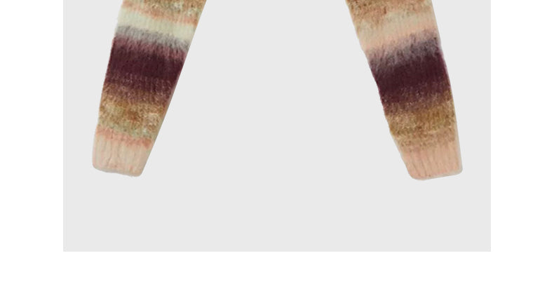 Gradient color short sweater