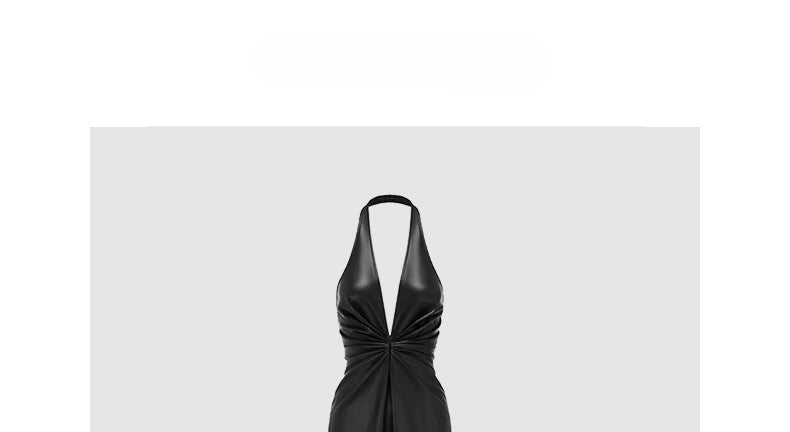Black Halter Neck Dress