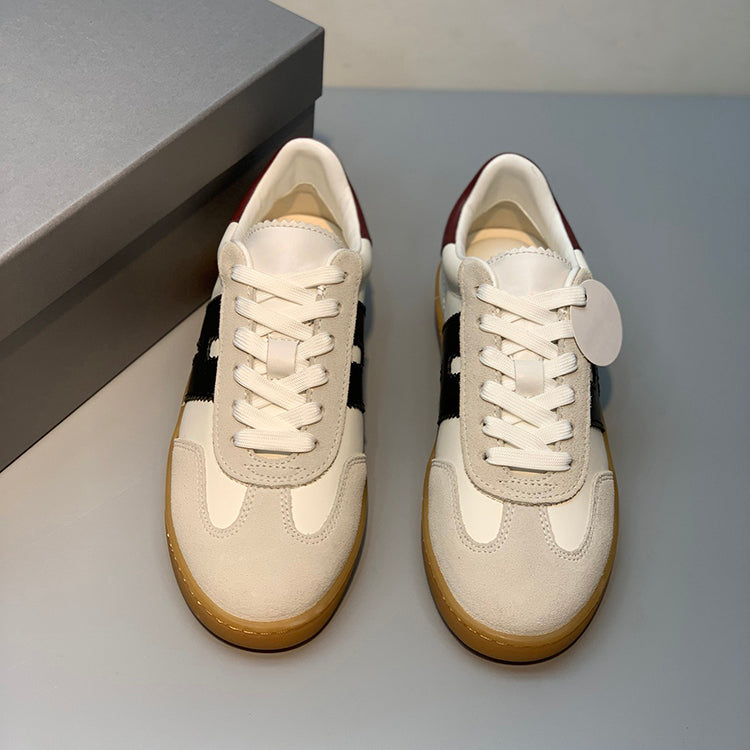 Fashionable round toe thick sole moral training shoes retro sneakers