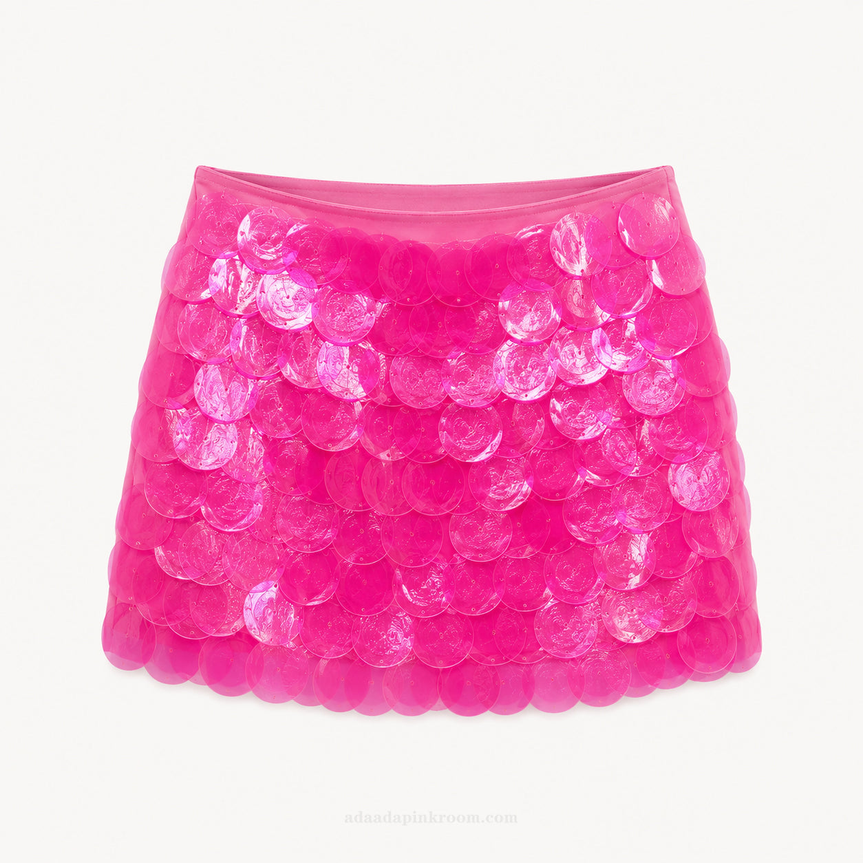 Disc Sequin Mini Skirt