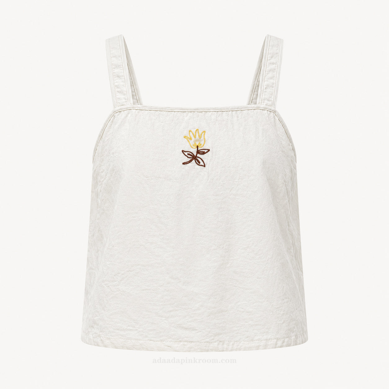 Embroidered Cropped Top