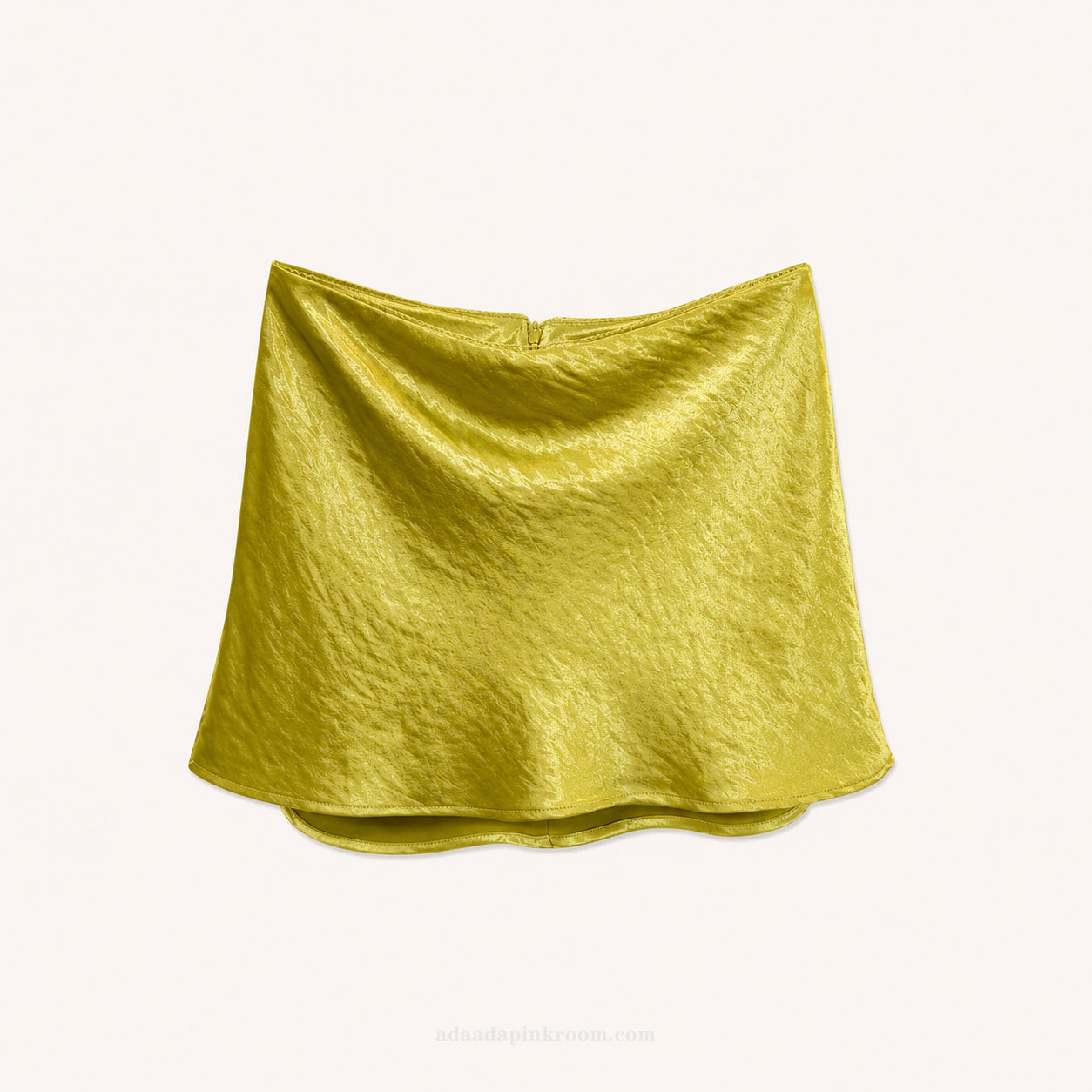 Satin Effect Draped Skort