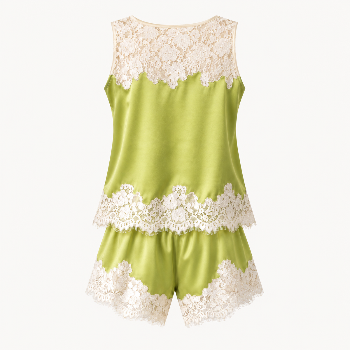 Lily Lace Silk Pyjama Set