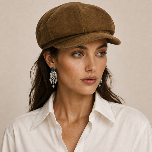 Corduroy Baker Boy Cap