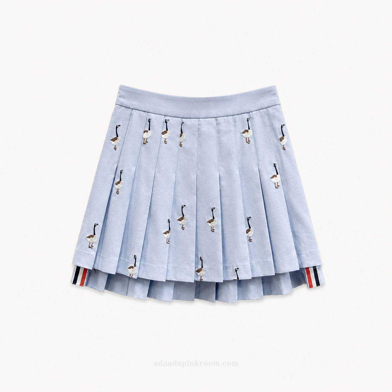EMBROIDERED PLEATED SKIRT