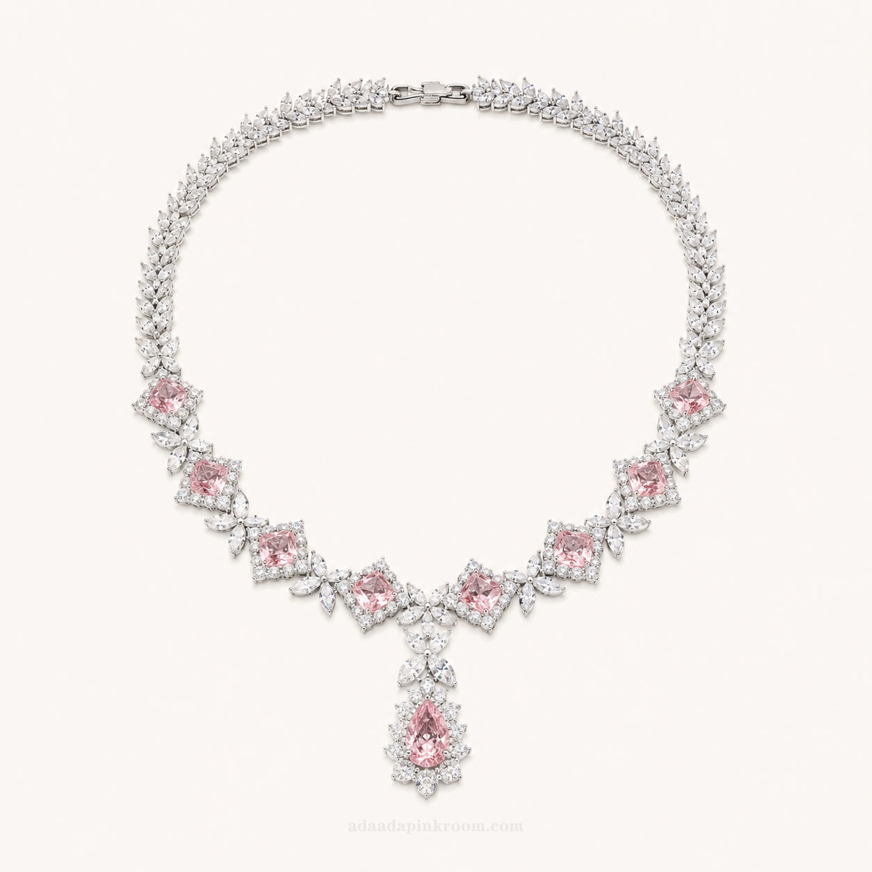 Pink Crystal Necklace