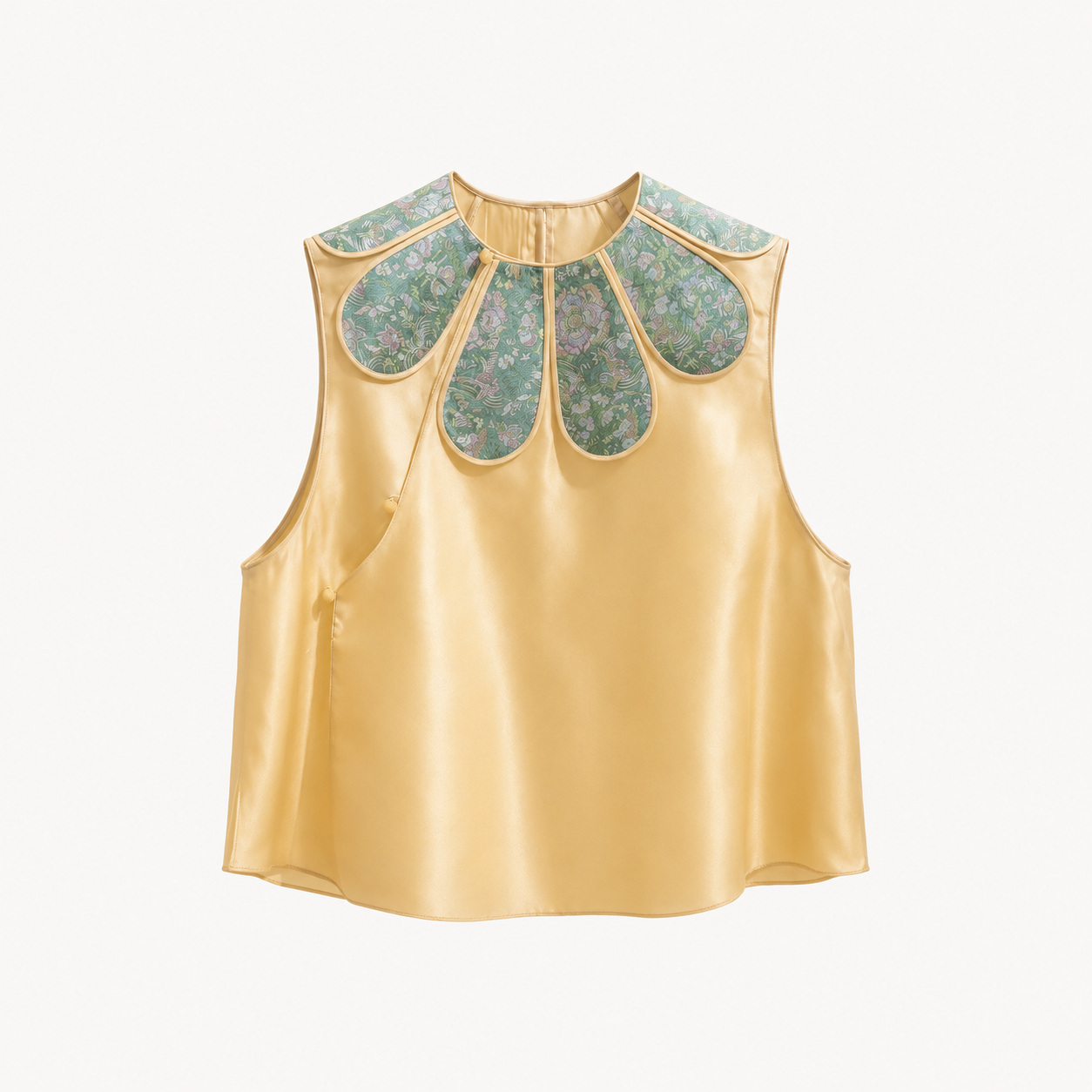 Mulberry Silk Jacquard Vest