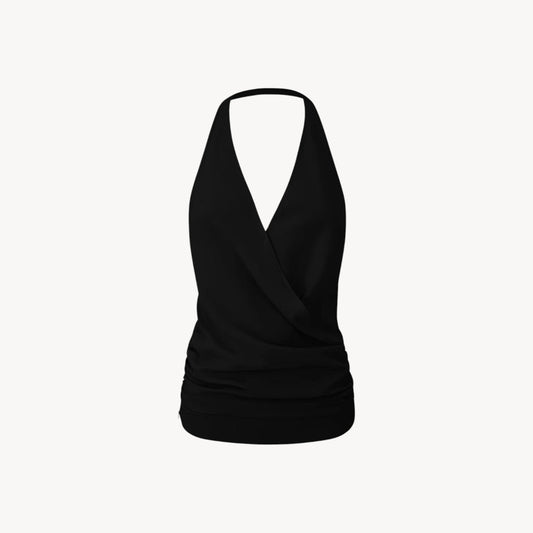 HALTER WRAP TOP