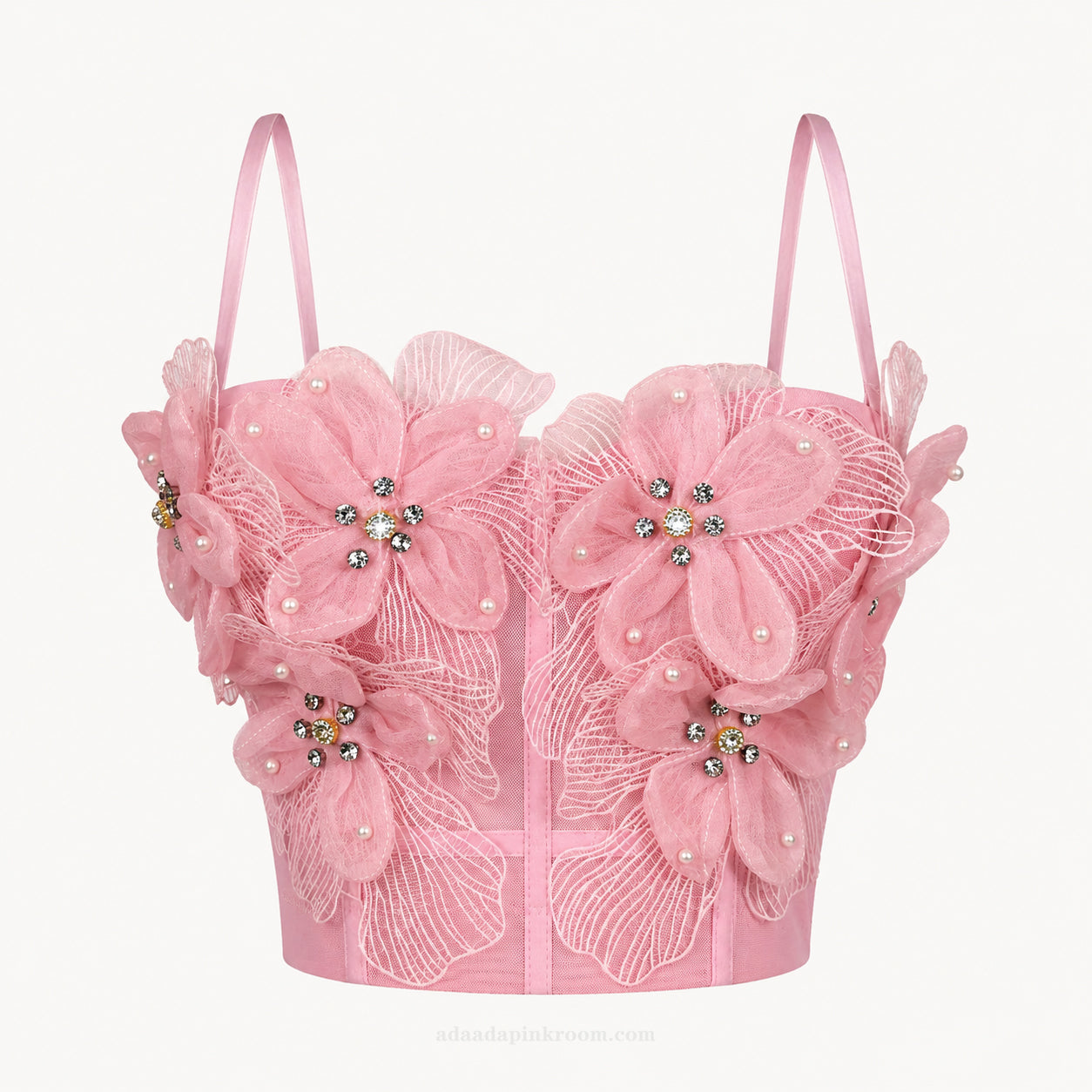 Embellished Corset Crop Top