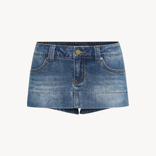 DENIM MINI SKORT