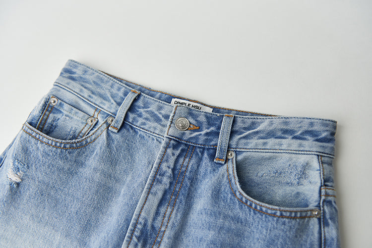 Slightly bootcut straight jeans