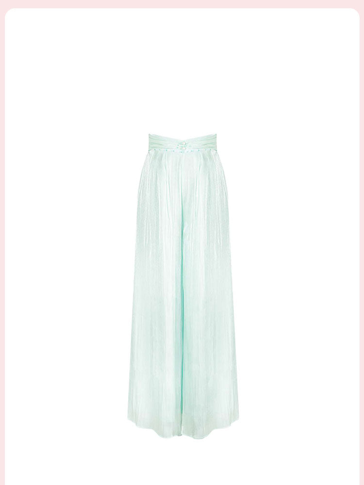 Women's loose off-shoulder two-piece suit