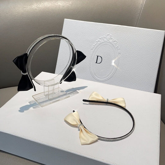 Japanese and Korean style fabric diamond bow simple headband