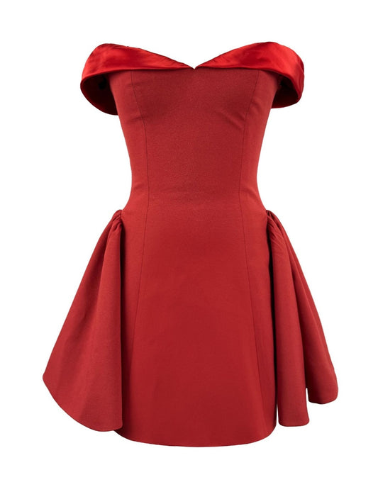 French velvet celebrity birthday party dress