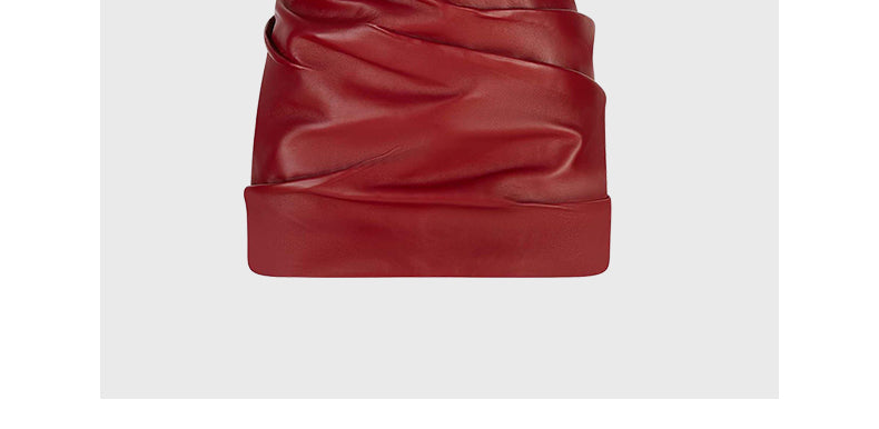 Red tube top short dress