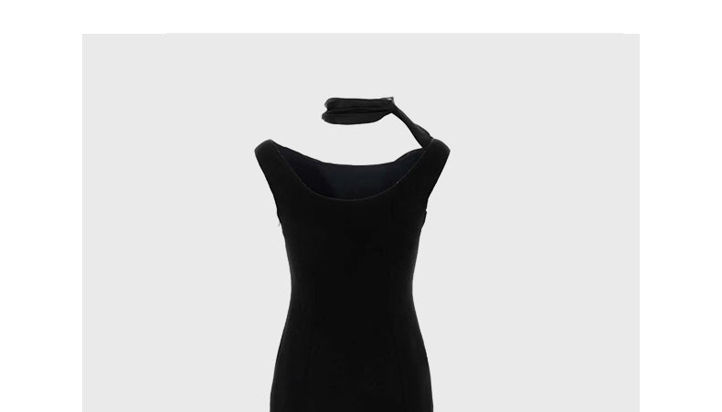 Black Halter Neck Dress