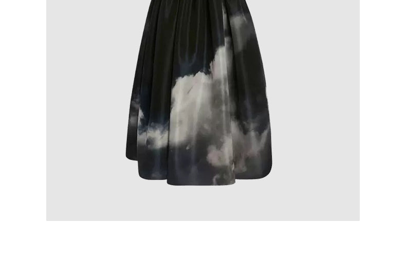 Tie-dye suspender dress