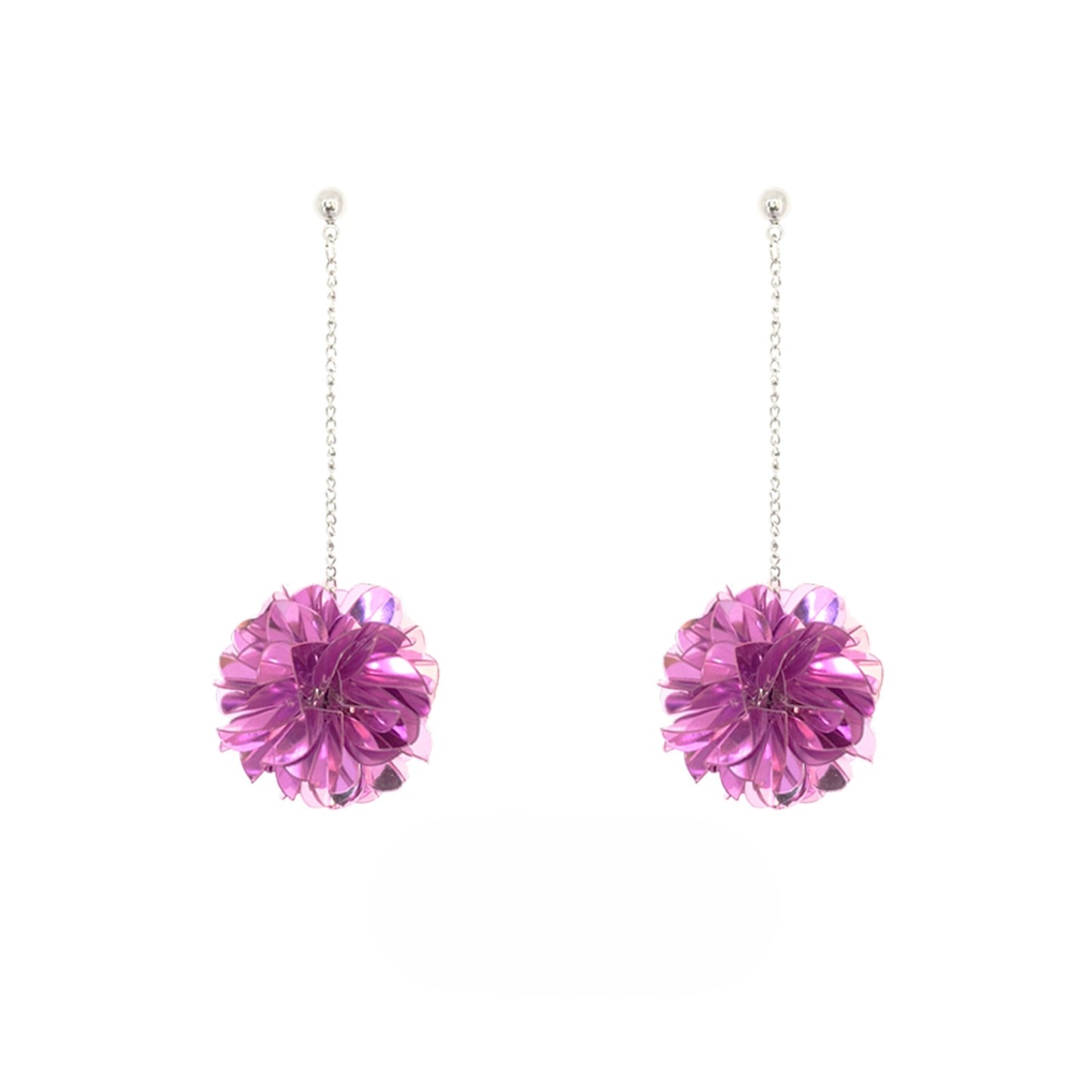 Laser super cool earrings for women round ball shape