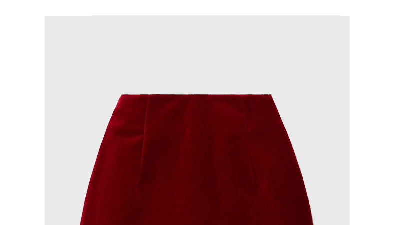 Burgundy plush suit