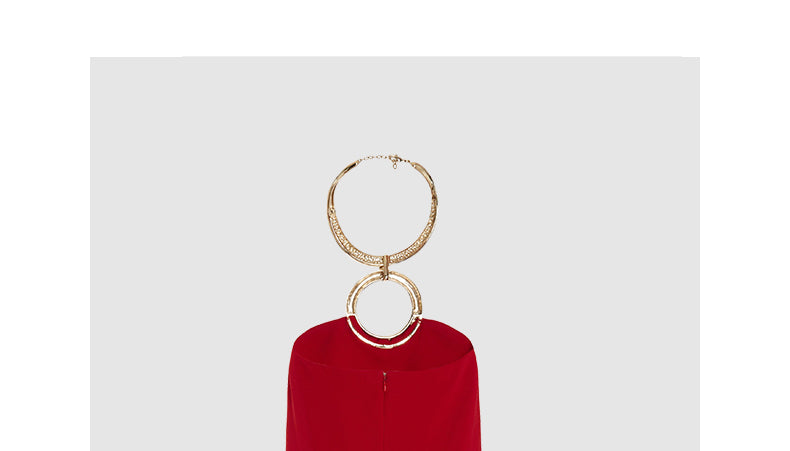 Red Halter Vest