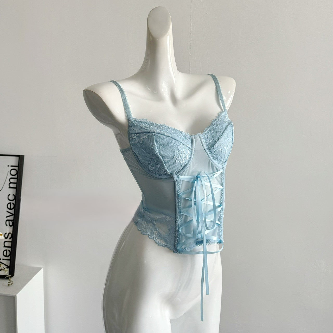 Blue Lace Camisole