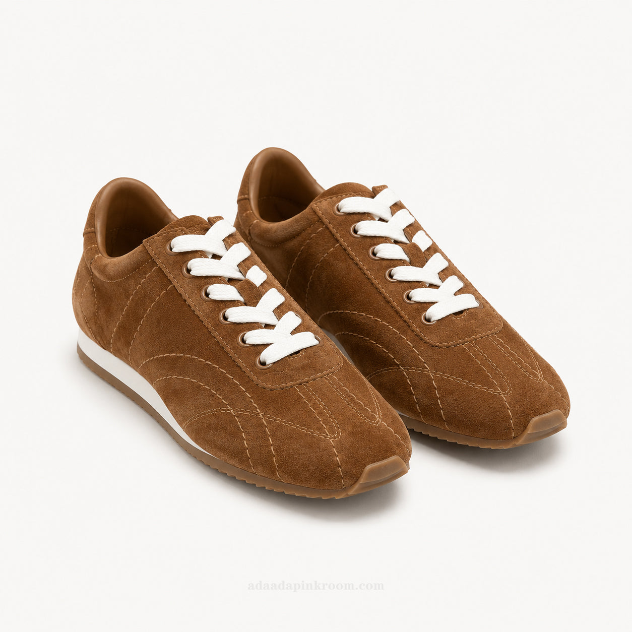 Soft Suede Lace-Up Sneakers