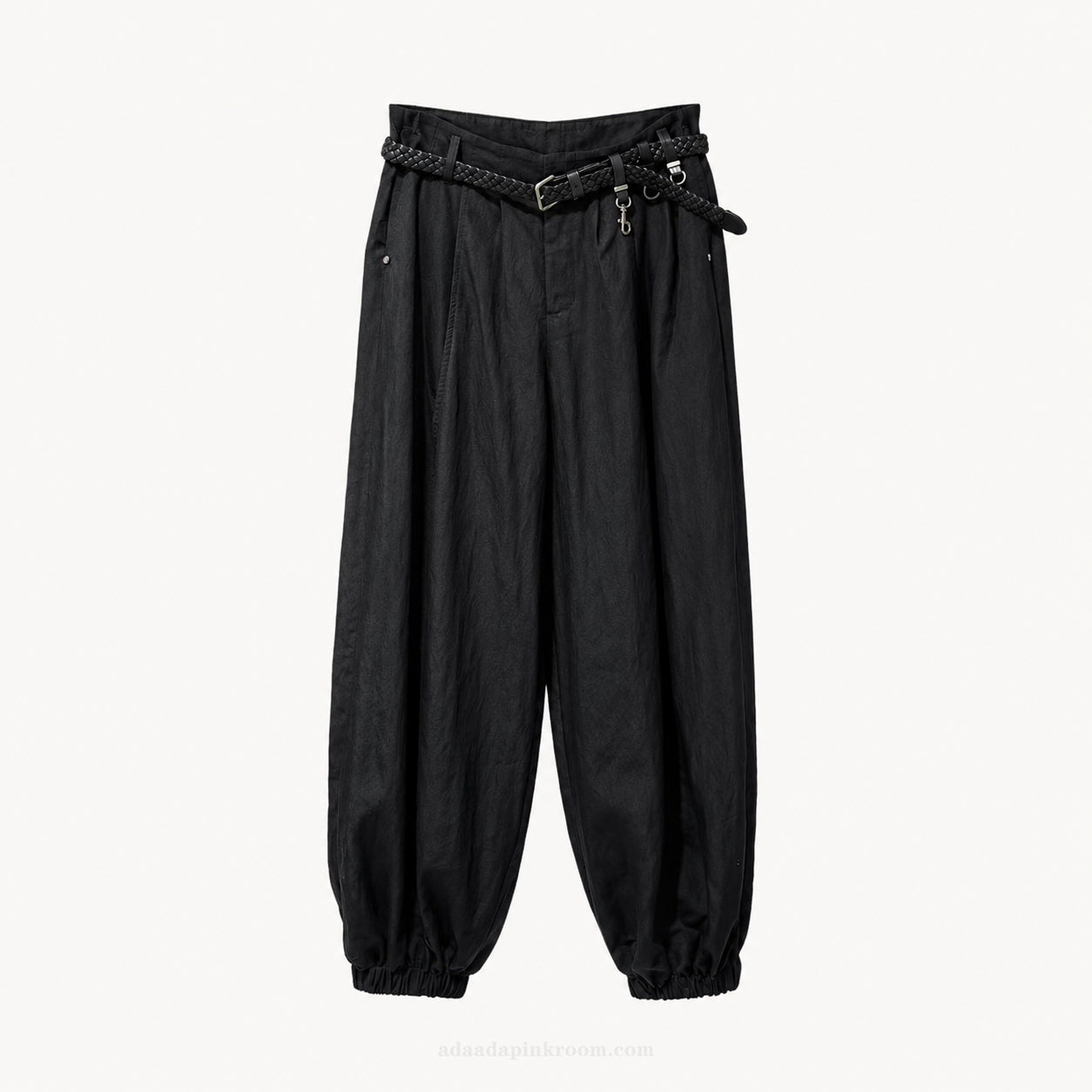 Belted Jogger Pants
