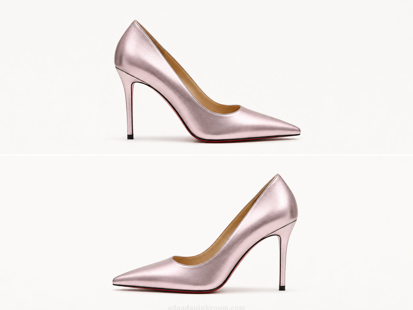 Calfskin Pointed-Toe Pumps