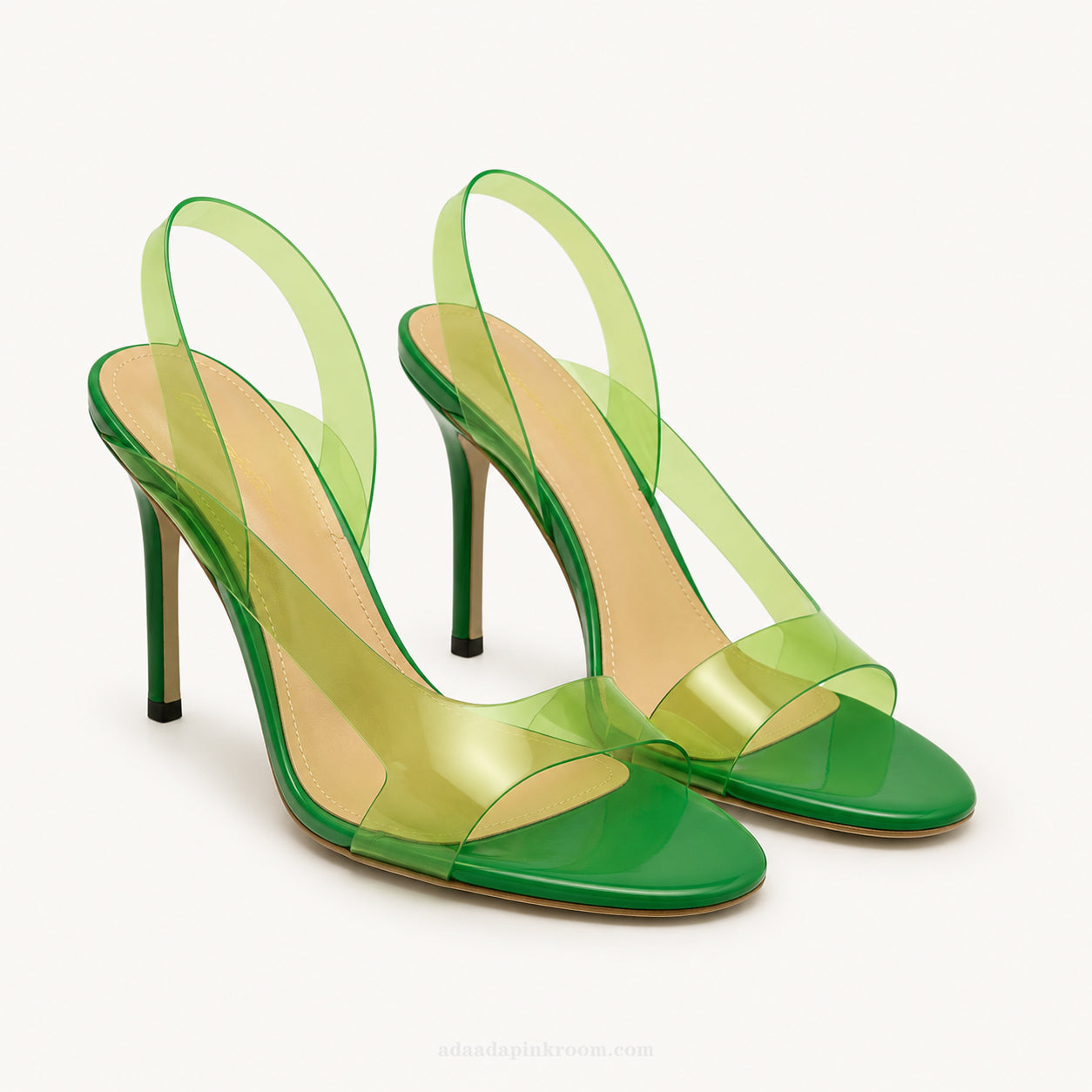 Transparent Heeled Sandals