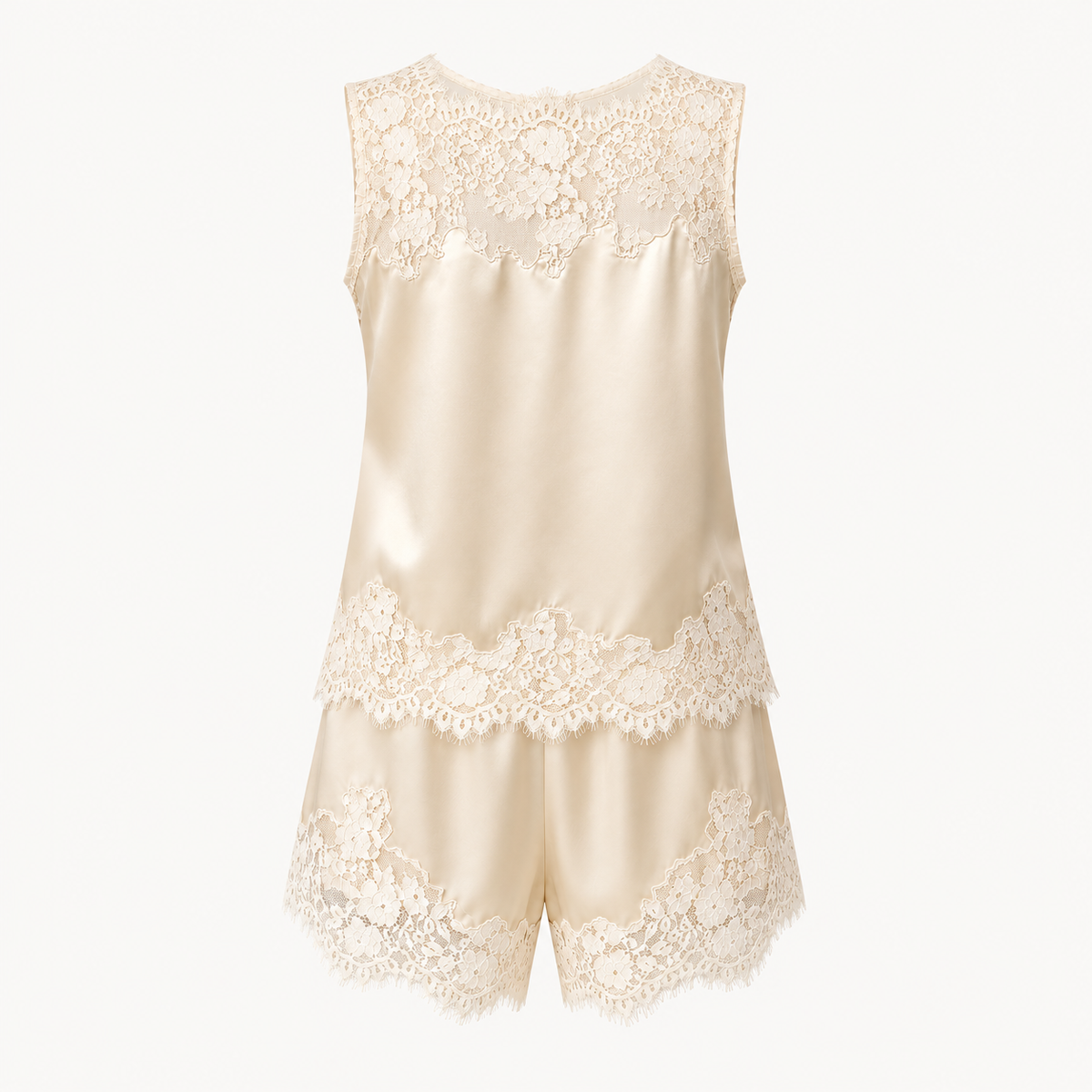 Lily Lace Silk Pyjama Set