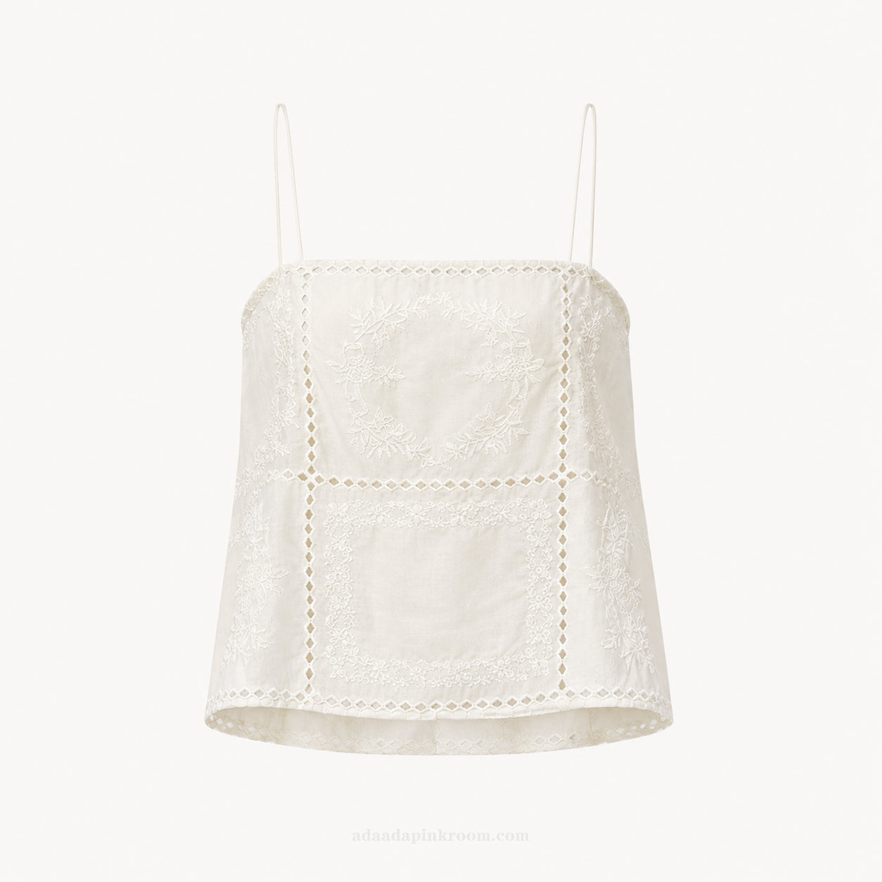 Embroidered Strappy Top