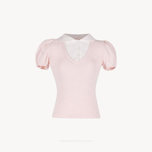 Puff Sleeve Knit Top