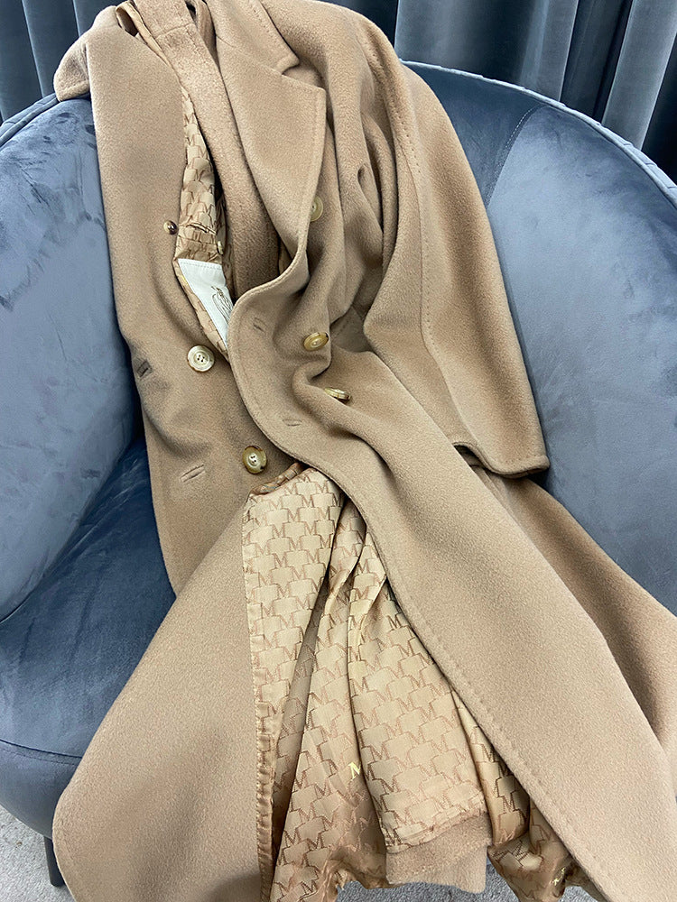Sheep wool cashmere coat