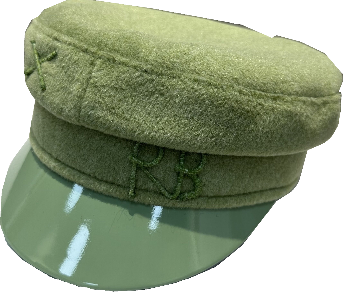 Navy style flat top beret