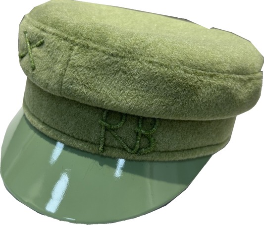 Navy style flat top beret